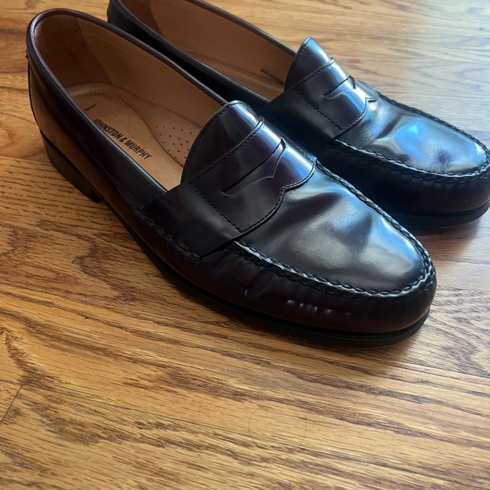 Johnston & Murphy Dark Brown Leather Loafers